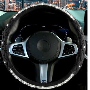 Black Diamond Steering Wheel Cover | New